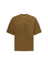 Dsquared2 Men Embroidered Patches T-shirt In Brown
