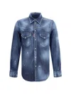 Dsquared2 Fashion Western Shirt In Blue