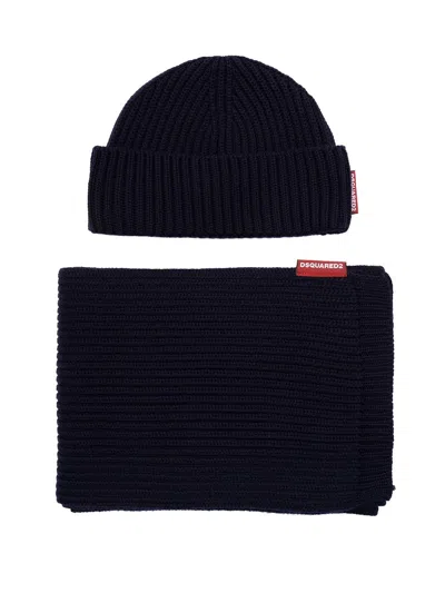 Dsquared2 Men Gift Box Knit Set In Black