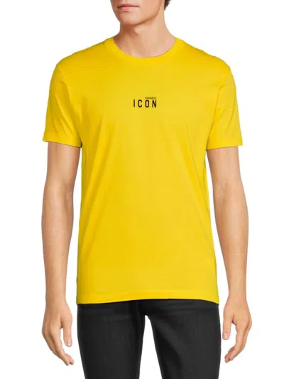 Dsquared2 Men's Graphic Tee In Yellow