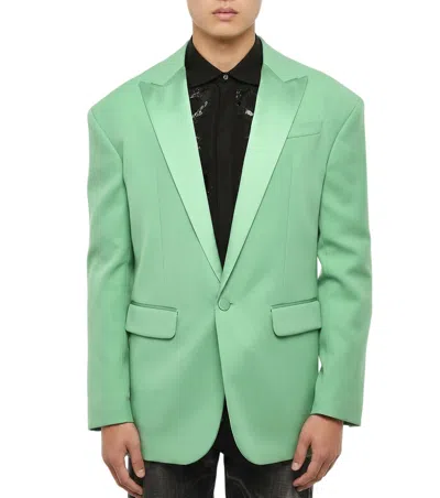 Dsquared2 Green Peaked Lapel Blazer