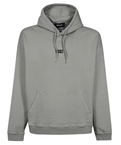 Dsquared2 Men's Grey Cotton Hoodie For Ss23 Collection