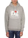Dsquared2 Men's Grey Cotton Sweatshirt With Hood For Fw22 In Grey