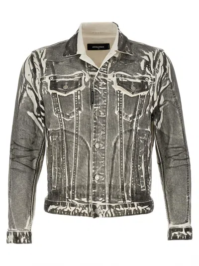 Dsquared2 Grey Denim Jacket