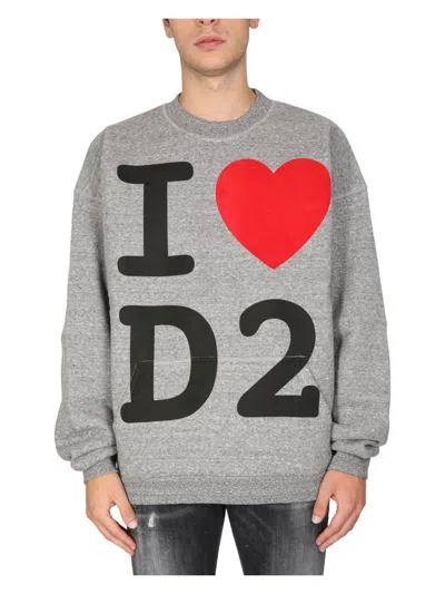 DSQUARED2 MEN'S I LOVE D2 SWEATSHIRT