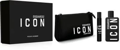 Dsquared2 Men's Icon 3pcs Edp Gift Set 8011003903450 In Transparent