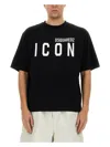 Dsquared2 Black Icon Collection T-shirt In Black