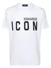 Dsquared2 White Crewneck T-shirt With Maxi Logo Print On The Front