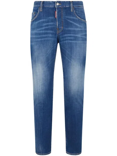 DSQUARED2 MEN'S INDIGO BLUE SLIM-LEG JEANS