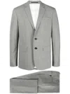 Dsquared2 Single-breasted Wool-blend Suit In Black White