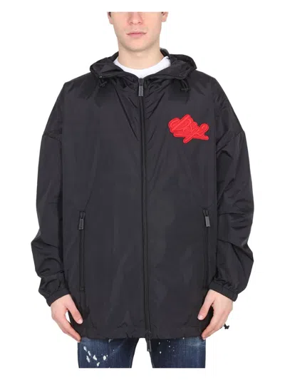 DSQUARED2 MEN'S JACKET WITH LOGO PATCH