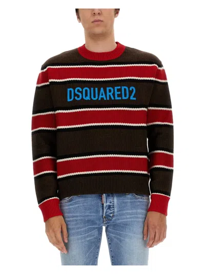 DSQUARED2 MEN'S JERSEY WITH LOGO | SIZE LARGE | S74HA1263