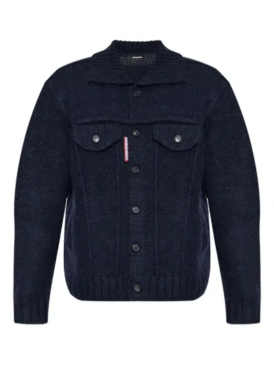 DSQUARED2 DSQUARED2 MEN KNIT JEAN JACKET