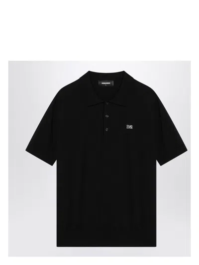 DSQUARED2 MEN'S KNITTED D2 POLO SHIRT