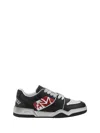 Dsquared2 Black Sneakers With Distressed Effect And Logo On The Heel In Leather Man In Multicolor