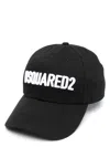 Dsquared2 Logo-appliqu Cotton Cap In Black