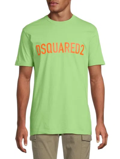 Dsquared2 Men's Logo Cotton T-shirt In Multi