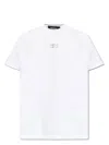 Dsquared2 Logo-stamp Cotton-blend T-shirt In White