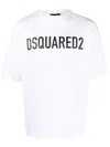 Dsquared2 Men Logo Cotton T-shirt In White