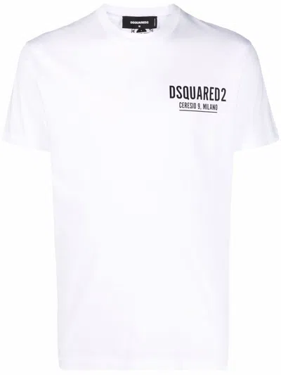 Dsquared2 Men's Logo Cotton T-shirt In White