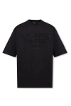 Dsquared2 Logo Printed Crewneck T-shirt In Black