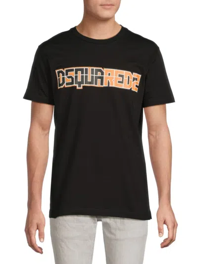 DSQUARED2 MEN'S LOGO GRAPHIC COTTON T-SHIRT