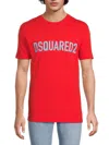 Dsquared2 Man T-shirt Red Size Xl Cotton In Red