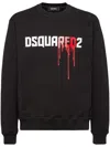 Dsquared2 Logo-print Cotton Sweatshirt In Black