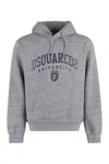 Dsquared2 Cool Fit Melange Grey Hoodie In Grey