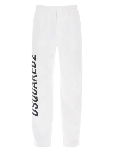 Dsquared2 Men's Logo Print Sweatpants In White