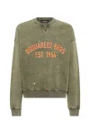 Dsquared2 Relaxed Fit Crew Neck Sweater With Distressed Detailing