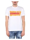 Dsquared2 Wave Logo-print T-shirt In White