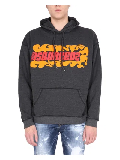 DSQUARED2 MEN'S LOGO PRINTED SWEATSHIRT