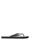 Dsquared2 Open Toe Thong Strap Sandals With Textured Sole In Black