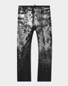 Dsquared2 Men's London Bro Metallic Jeans In Black