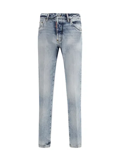 Dsquared2 Men London Bro Straight Jeans In Blue