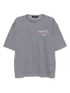 Dsquared2 Summer Lovers Striped Linen T-shirt In Multicolor