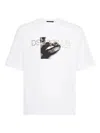 Dsquared2 Men Loose Fit T-shirt In White