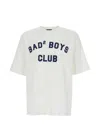 Dsquared2 Men White T-shirt With Logo Print On The Front In Cotton Man In White