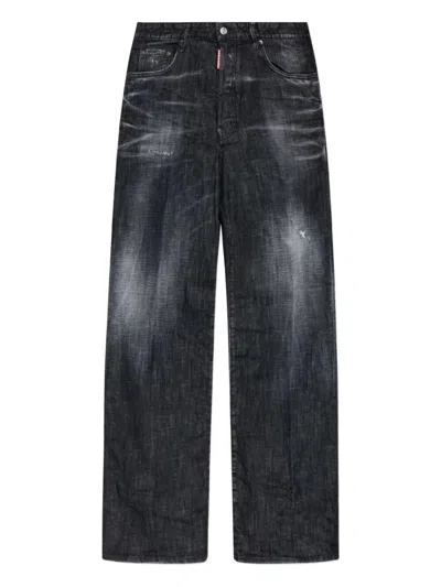 Dsquared2 Men Loose Jean In Black