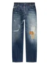 Dsquared2 Faded Patchwork Jeans In Blue