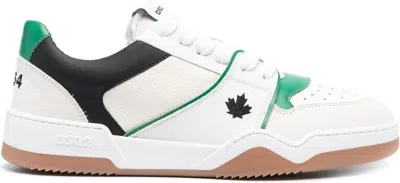 DSQUARED2 MEN'S LOW TOP LEATHER SNEAKER