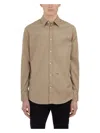 Dsquared2 Logo-print Cotton Shirt In Beige