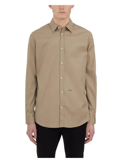 Dsquared2 Men's Mini Logo Shirt In Beige