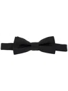 Dsquared2 Ribbed Pre-tied Bow Ties With Adjustable Strap In Black