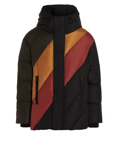 Dsquared2 Multicolor Hood Jacket In Black