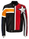 Dsquared2 Multicolor Leather Jacket In Multicolor