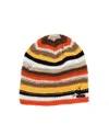 Dsquared2 Distressed Striped Beanie Hat In Multi