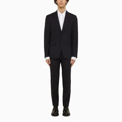 Dsquared2 Men's Navy Single-breasted Wool Suit In Blue