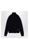 Dsquared2 Navy Blue Turtleneck Sweater In Wool